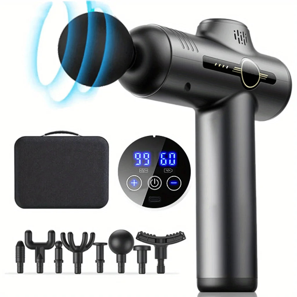 Professional Muscle Massage Gun – 99 Speed Levels, Deep Tissue Relief