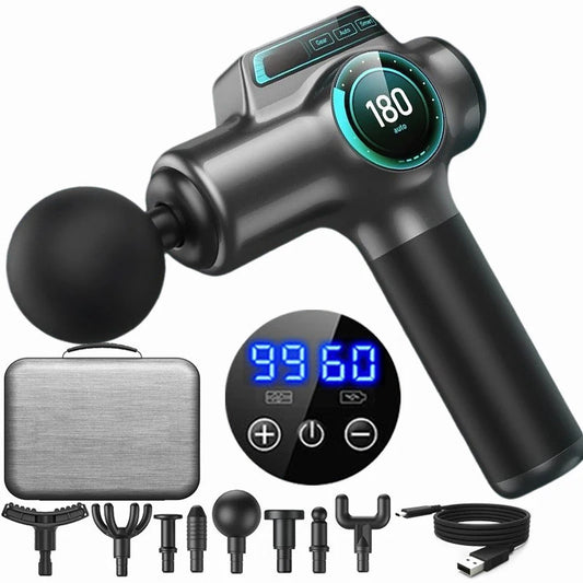Professional Muscle Massage Gun – 99 Speed Levels, Deep Tissue Relief