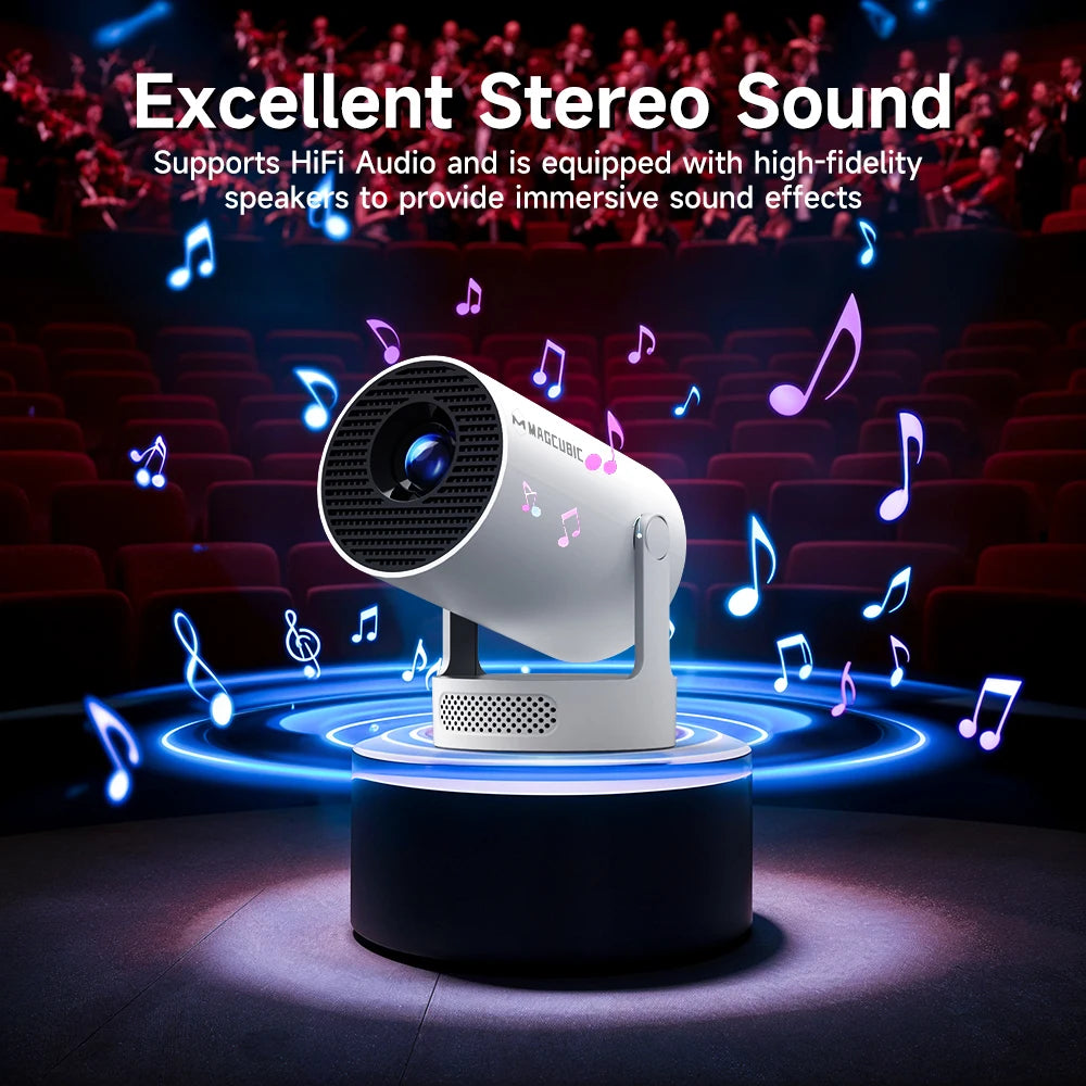 Magcubic HY300 Pro Projector – Android 14, WiFi 6, 290 ANSI Lumens